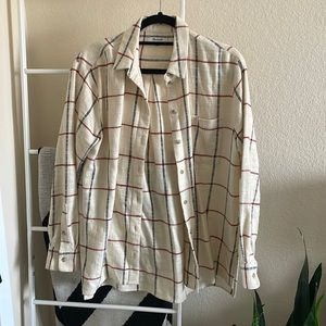 Madewell ex-boyfriend swing flannel shirt
